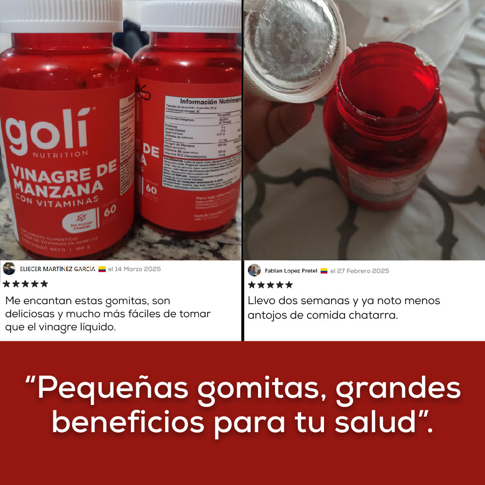 GOMAS GOLI NUTRITION VINAGRE DE MANZANA