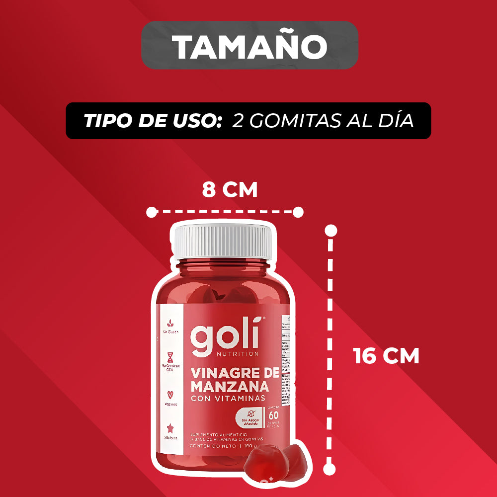 GOMAS GOLI NUTRITION VINAGRE DE MANZANA