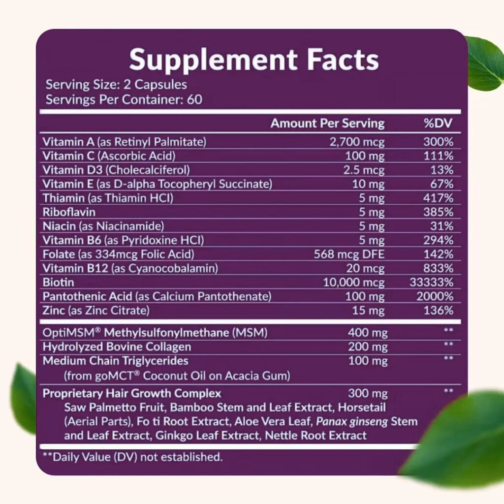 VITAMINAS PARA EL CABELLO HAIR GROWTH