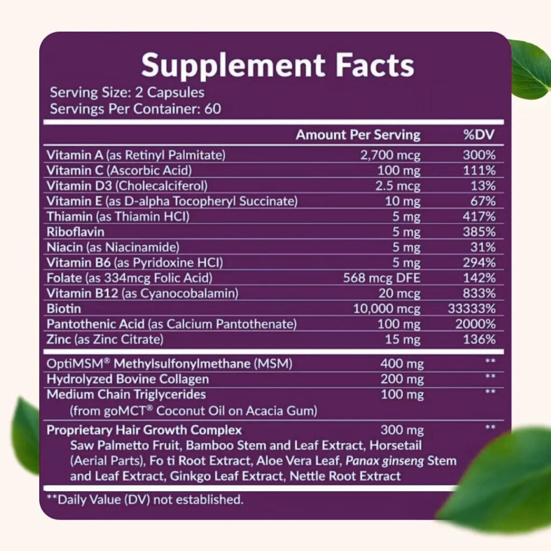 VITAMINAS PARA EL CABELLO HAIR GROWTH